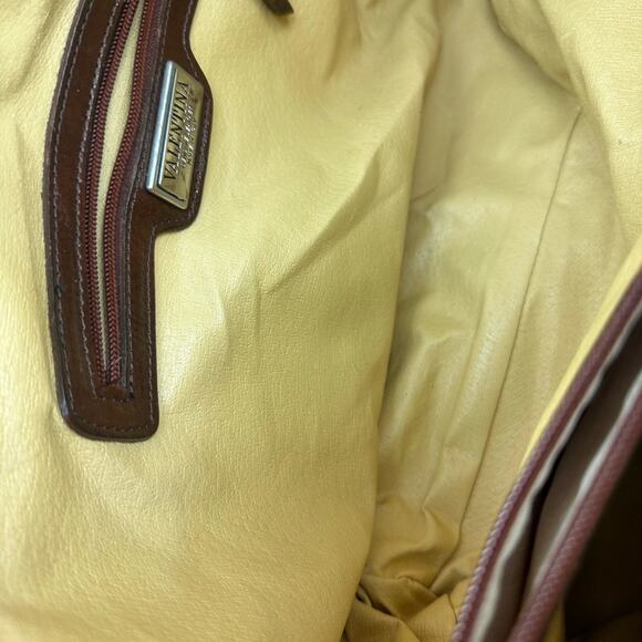 VALENTINO by Mario Authentic Top Handle Small Pebbled Leather Black Tote… - Picture 12 of 14